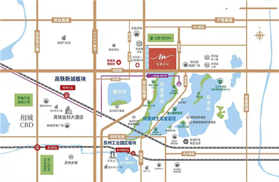 中梁浅棠水岸交通图-小柯网