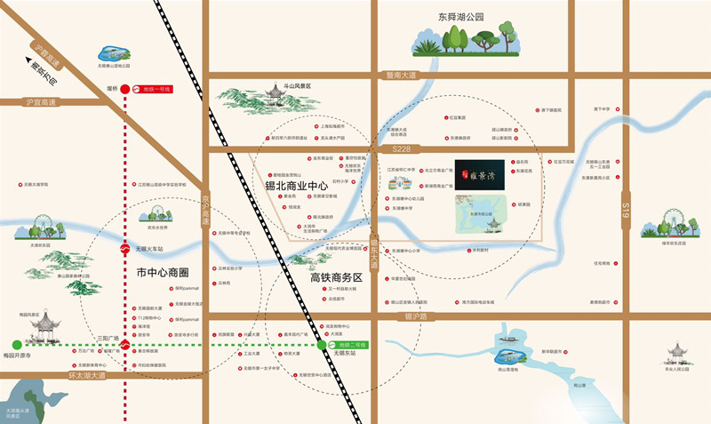 美的中骏雍景湾交通图-小柯网