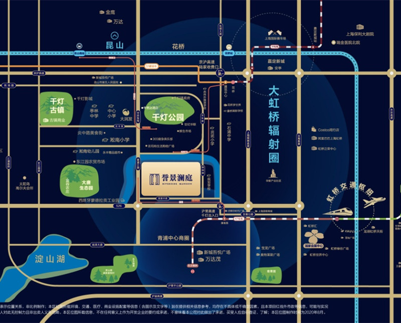 奥园誉景澜庭交通图-小柯网