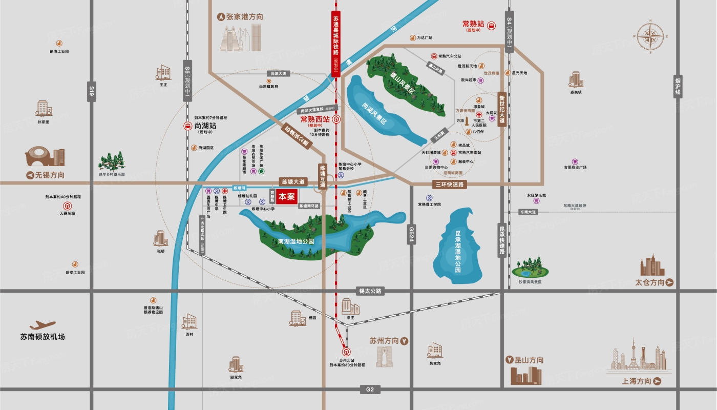 春语花庭交通图-小柯网