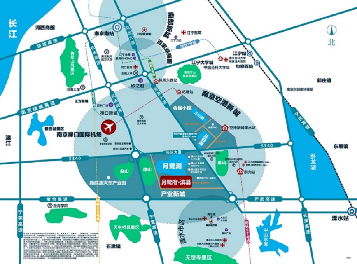 空港新都孔雀城月鹭府交通图-小柯网