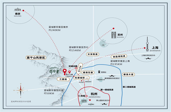 蓝城郡安里交通图-小柯网