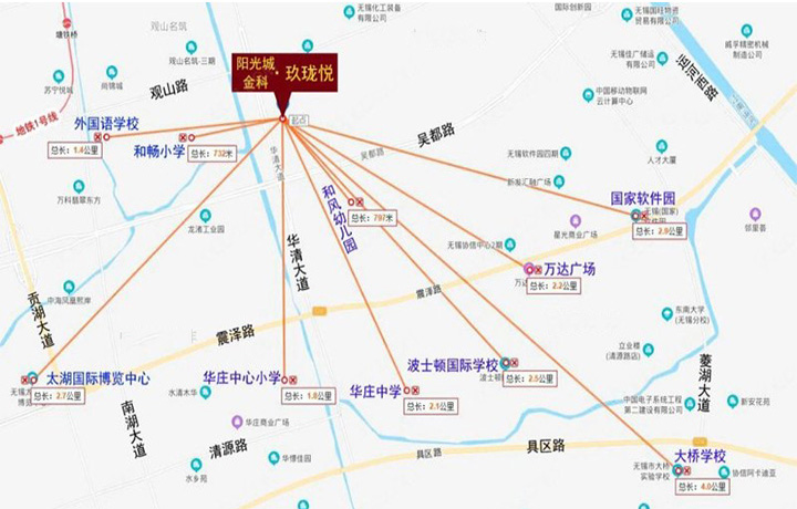 阳光城金科玖珑悦配套图-小柯网