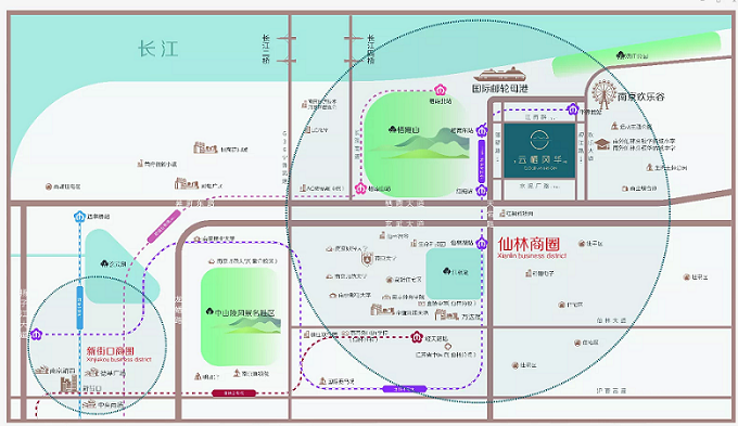 上坤云栖风华璟园交通图-小柯网