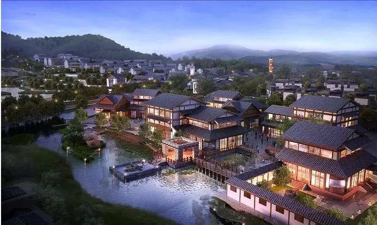 汤山温泉康养小镇效果图-小柯网