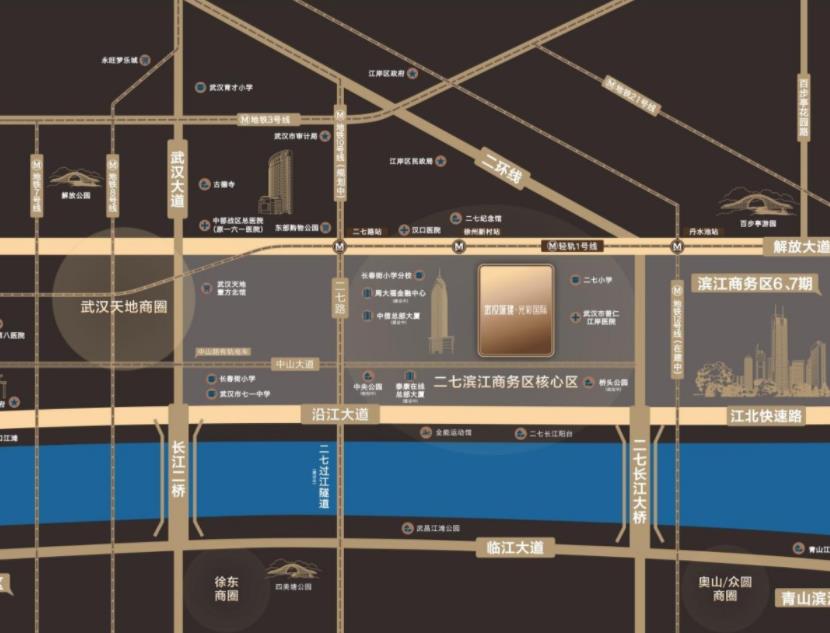 武汉城建光彩国际交通图-小柯网
