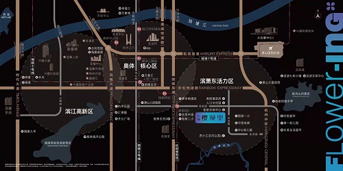 杭州光谷国际中心交通图-小柯网