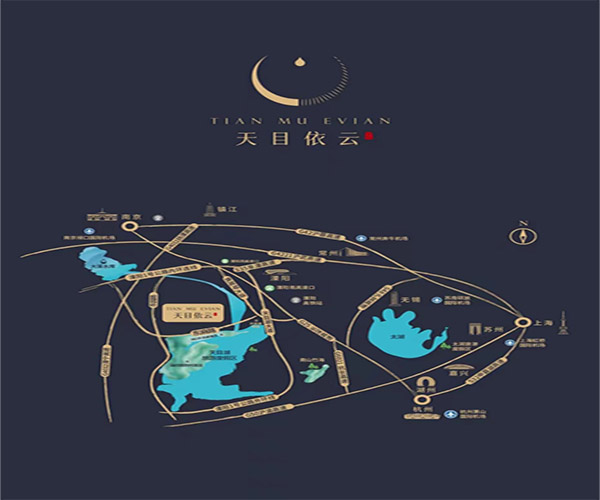 溧阳天目依云交通图-小柯网