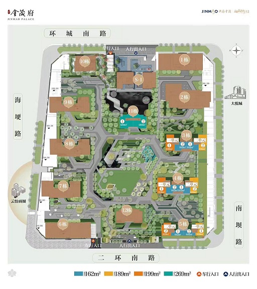 西山龙江金茂府交通图-小柯网