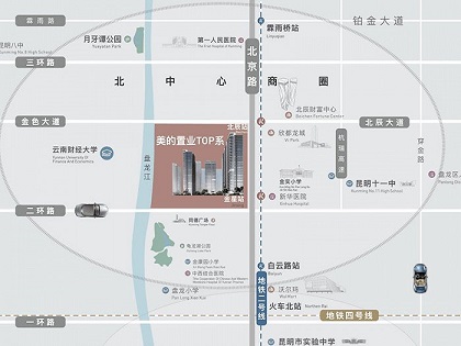 美的北京路9号交通图-小柯网