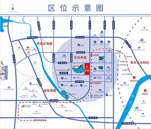 滁州金沙广场交通图-小柯网