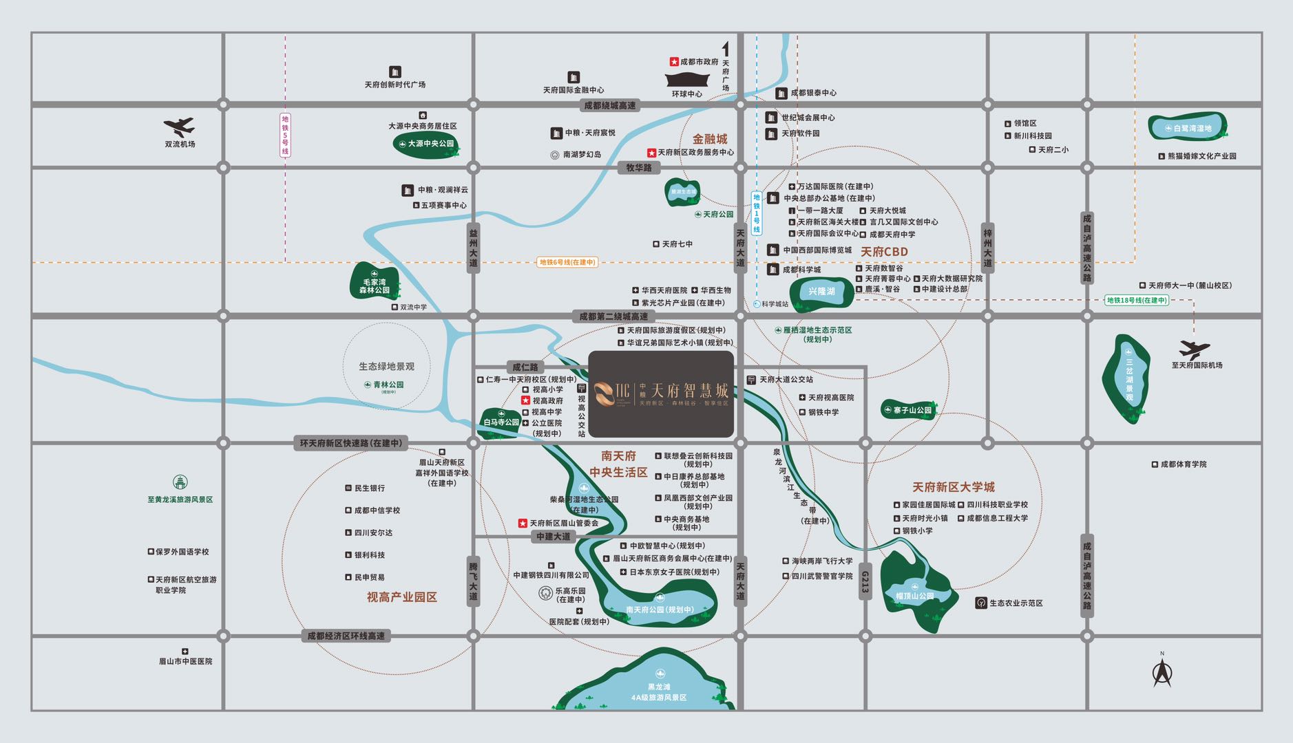 眉山中粮加州智慧城交通图-小柯网