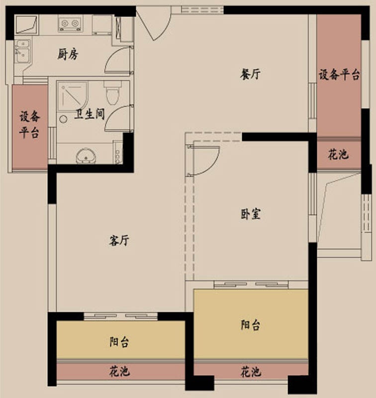 绿都湖滨花园户型-小柯网