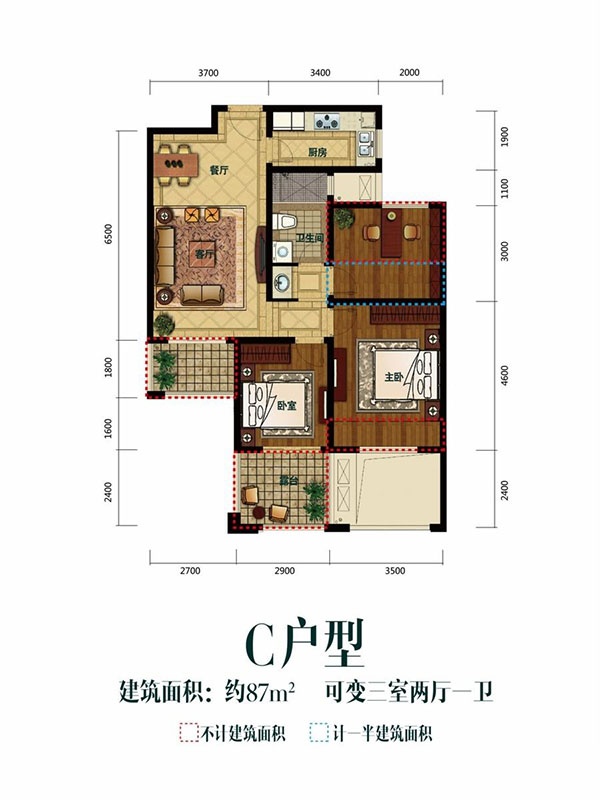 保利.霞飞郡户型-小柯网