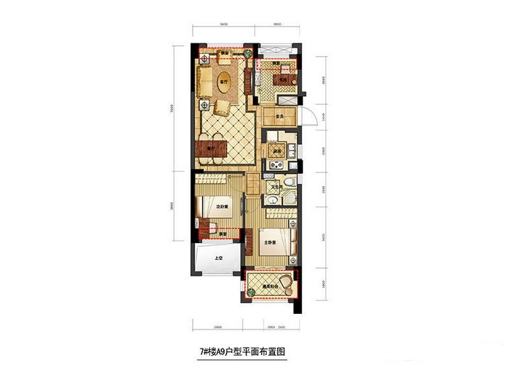 赞成龙兴道一号户型,户型图