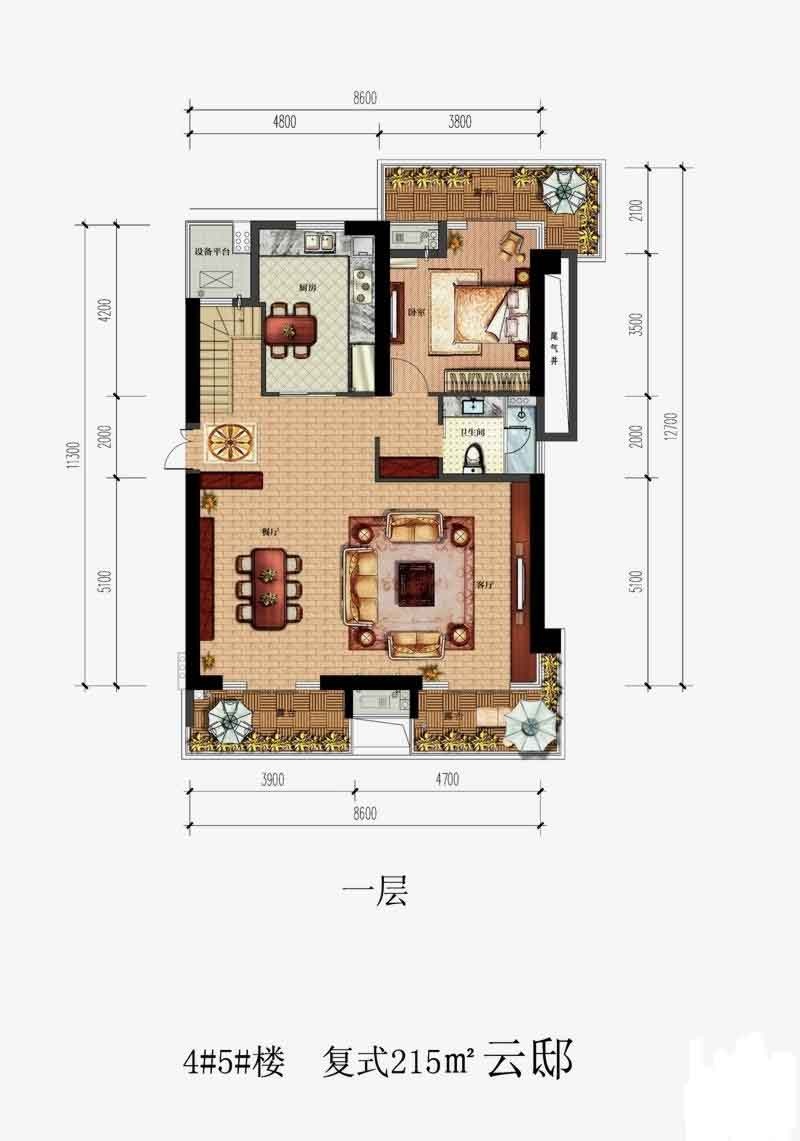 金隅.江城府户型-小柯网