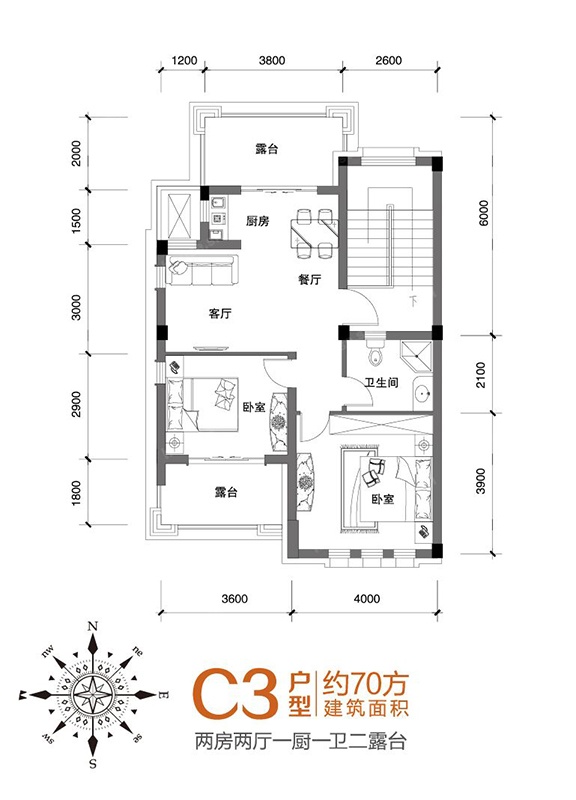 东方文化园奇景家苑户型-小柯网