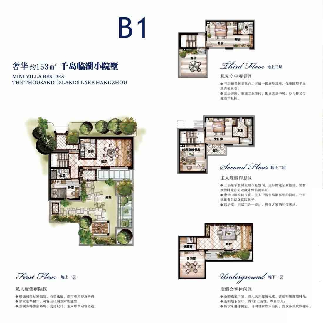 金基观岛户型,B1户型