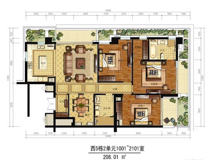 绿城.之江1号户型-小柯网