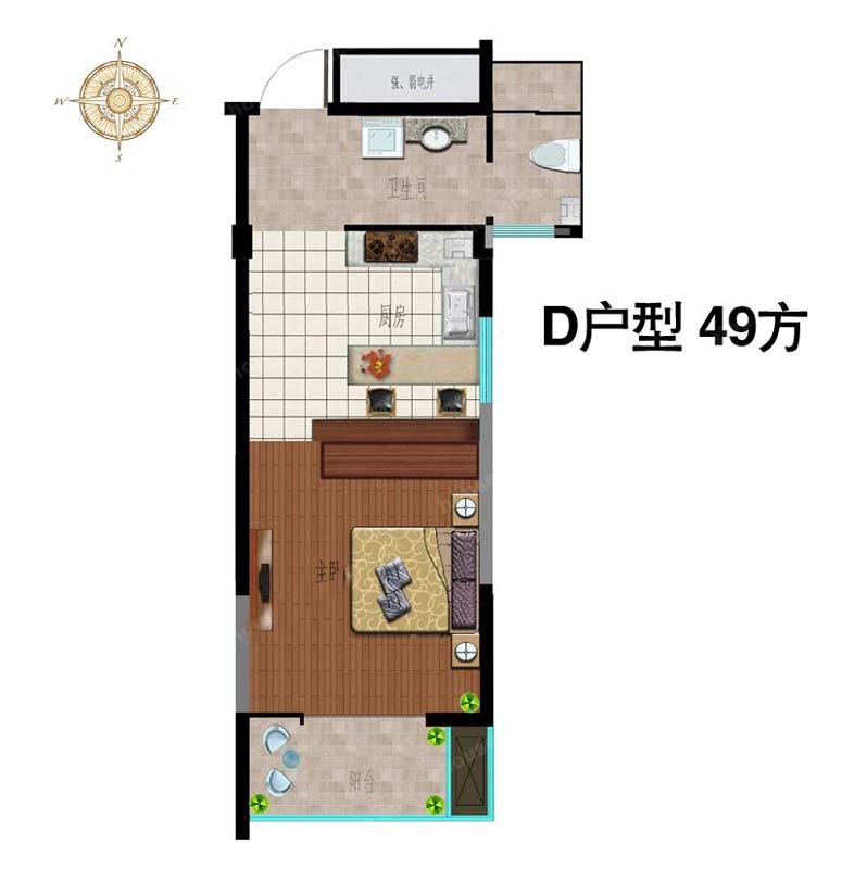 国展万科中心户型