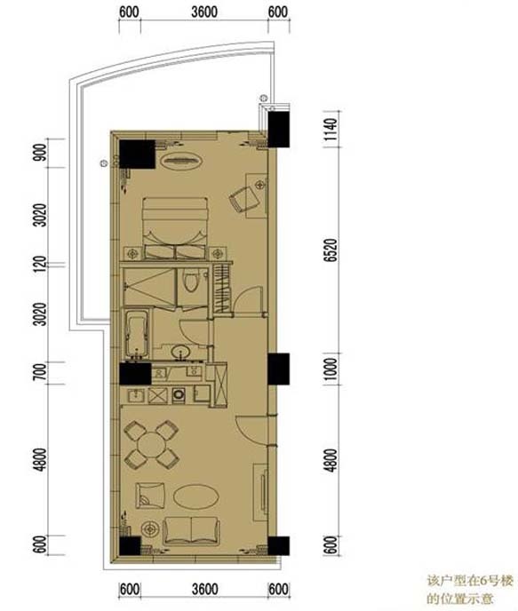 千岛湖度假公寓户型-小柯网