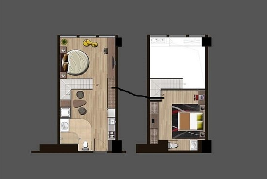 西溪欢乐城户型, A户型loft