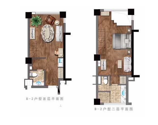 佳境天城天合公馆户型,C户型LOFT