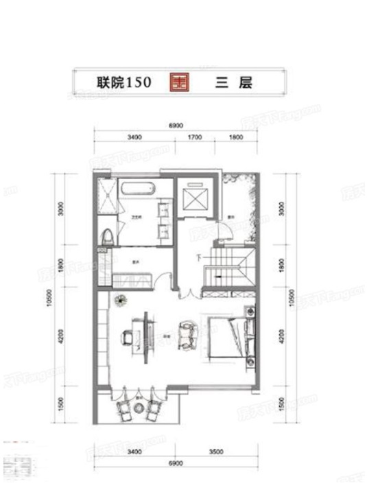 泰禾杭州院子户型,B户型