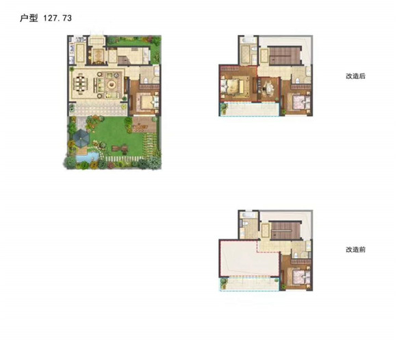 枫林半岛户型,127方