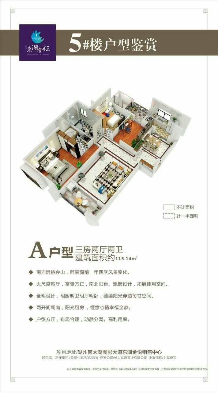 东湖金悦户型A户型图