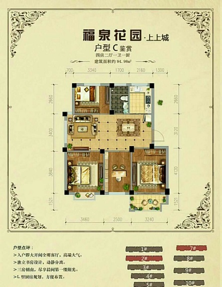 嵊州上上城户型,C1户型