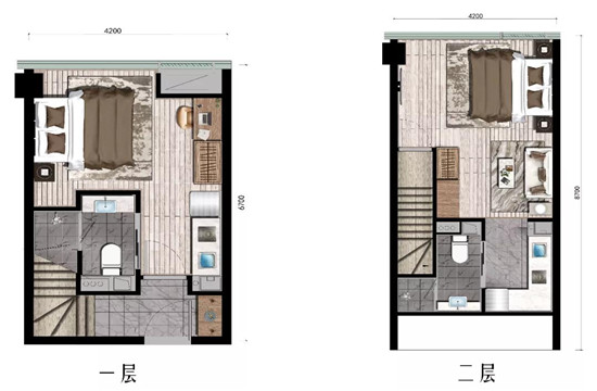 绿城西溪深蓝B户型户型图