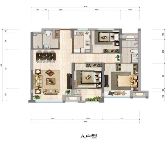 中骏柏景湾户型-小柯网