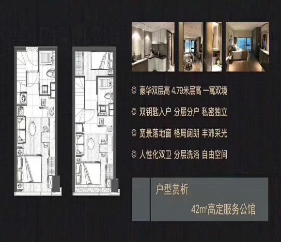 越秀天悦江湾  Nova公寓户型,42方loft