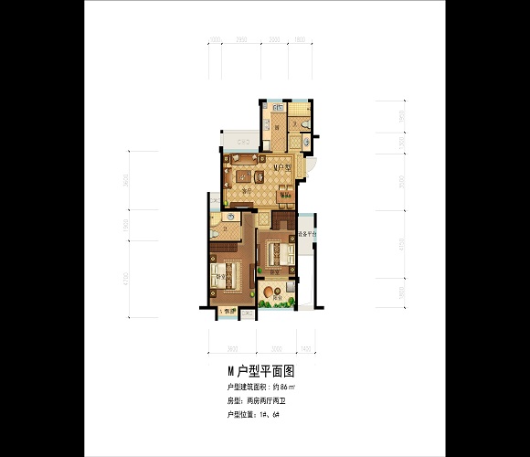 香溪丽舍户型,C