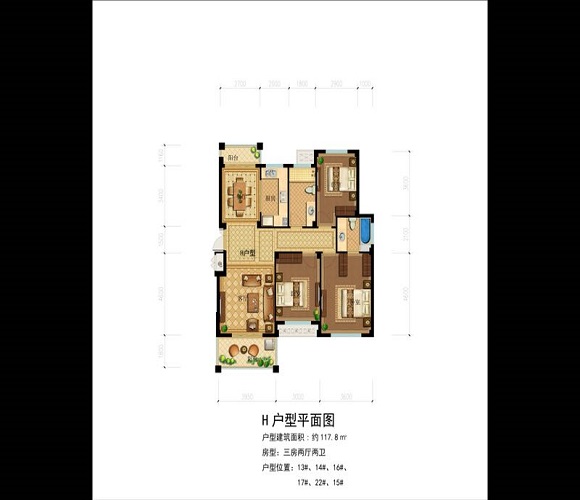 香溪丽舍户型-小柯网