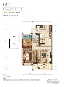 融创太湖印户型,G1户型