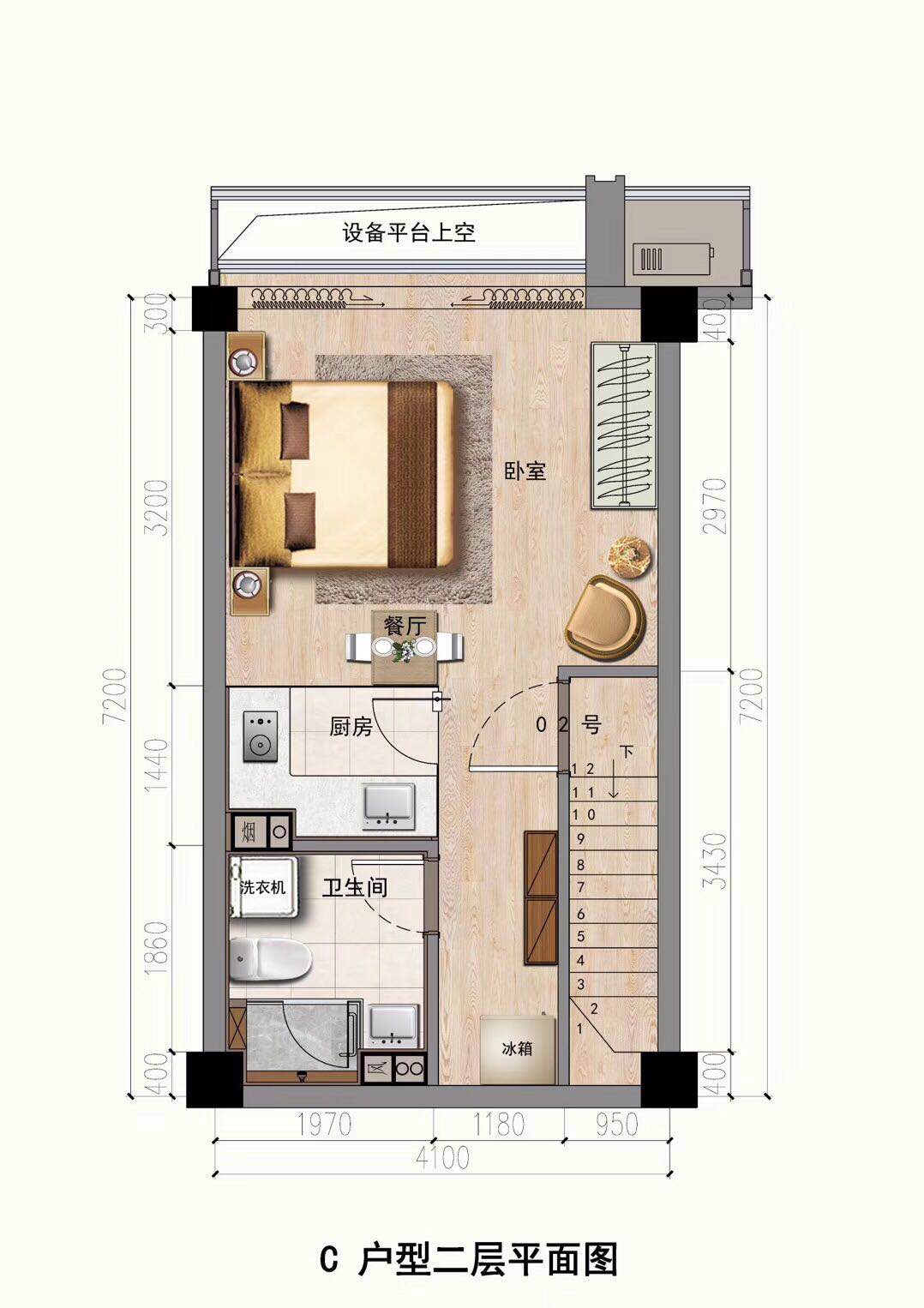 杭州铂悦城C户型图