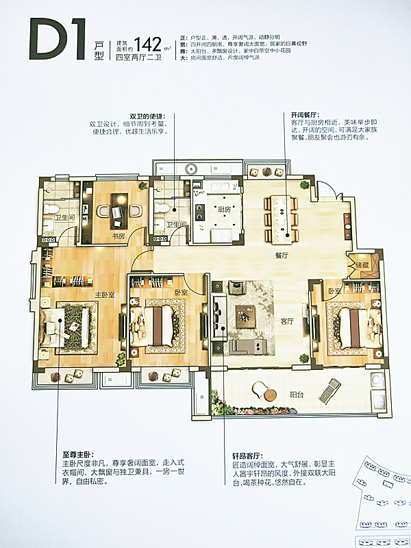 新力帝泊湾户型-小柯网