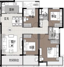 海伦堡氿月湾户型