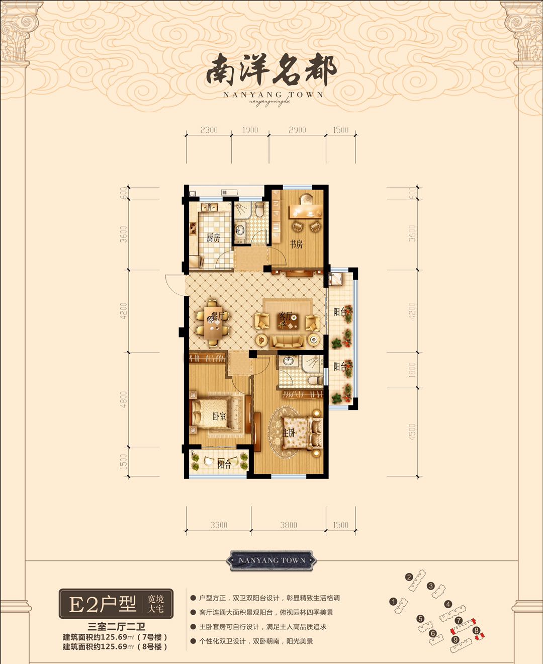 南洋名都户型,E户型