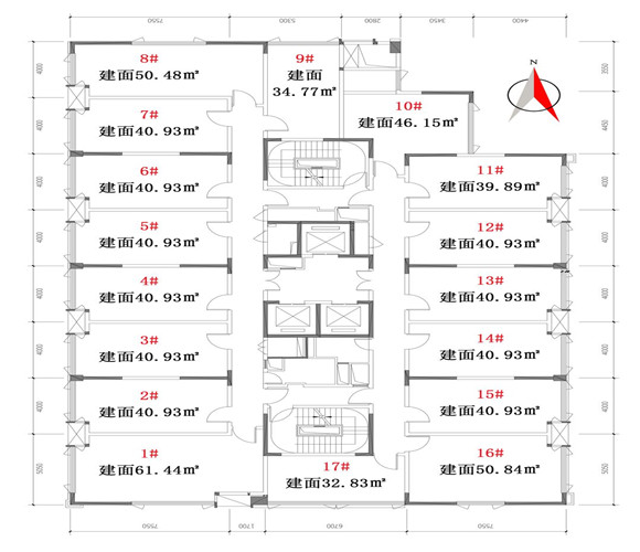 富力城新壹站户型,平面图