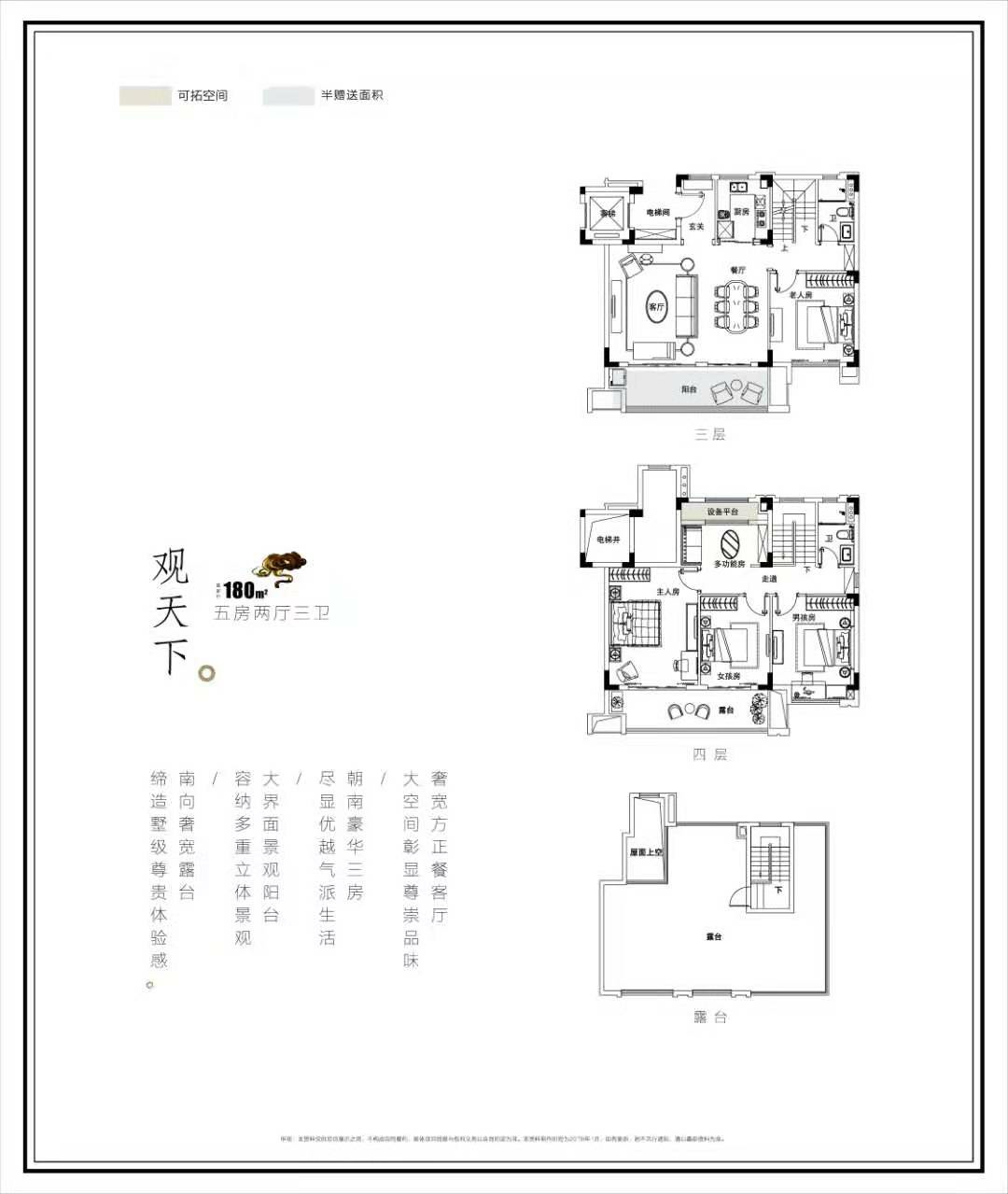 碧桂园观邸户型,A1户型