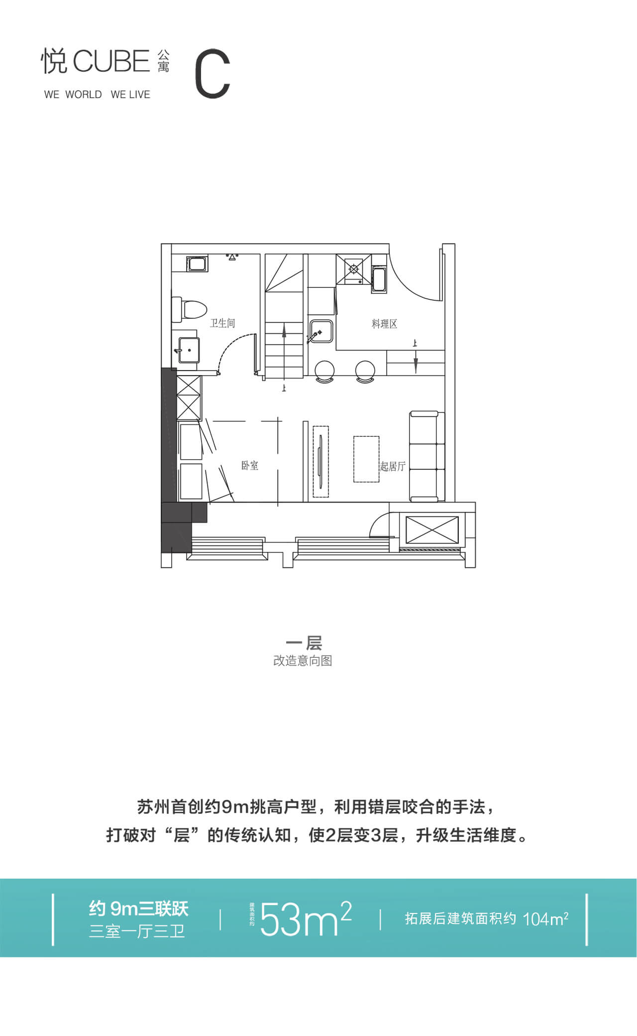 阳光城平江悦户型,C1