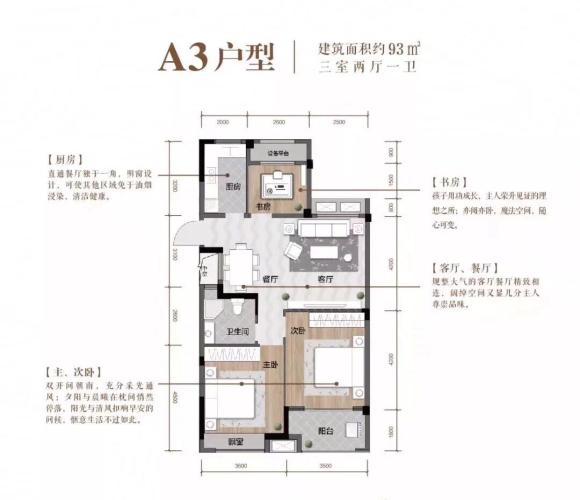 大地西城美院户型,B户型