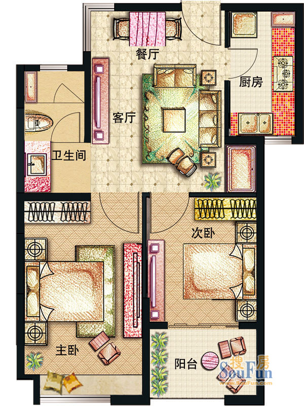 骏丰玲珑坊户型