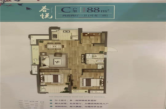 中南春风里户型,C户型