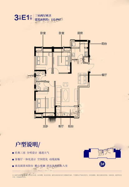 水墨江南户型,E1户型