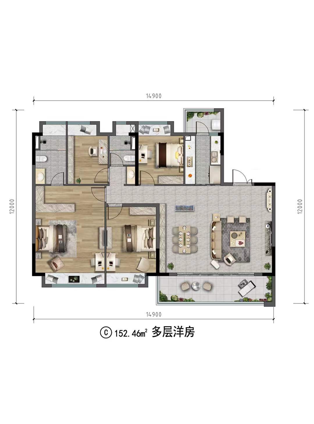 碧桂园中交美庐户型-小柯网