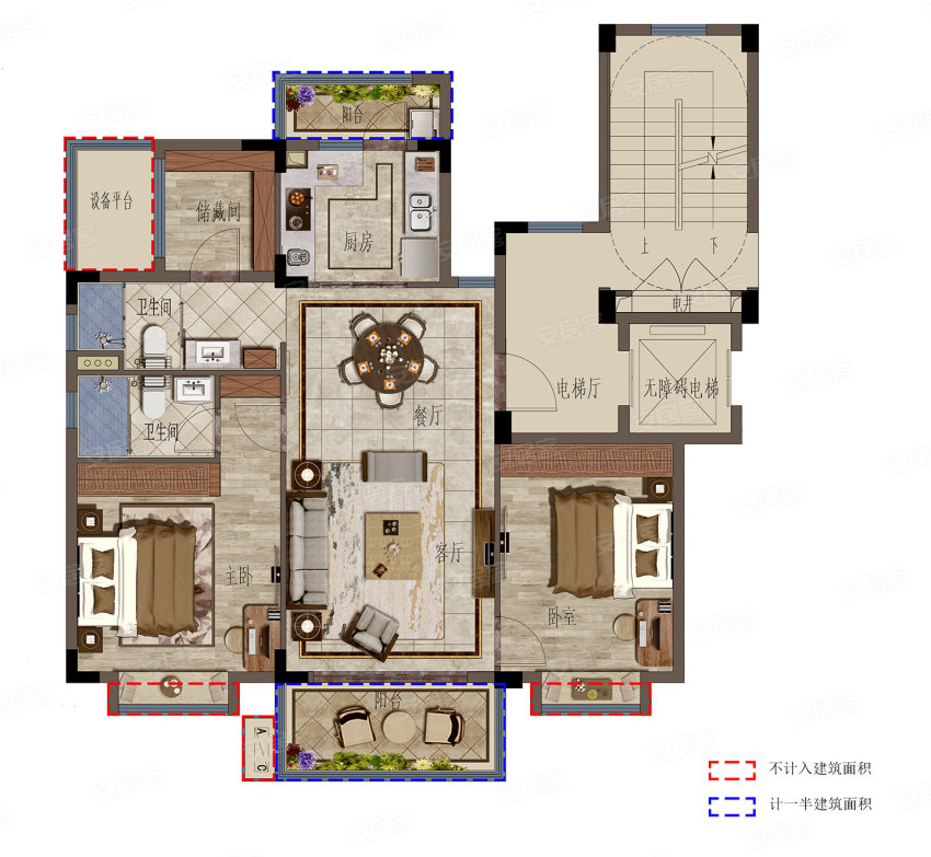 碧桂园天麓府户型,C户型